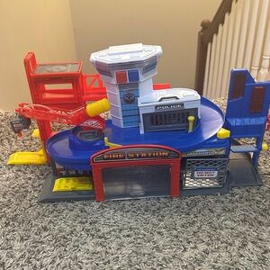 Police and Fire Station Playset
